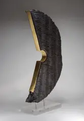 Tonnta by Emmet Kane, Ebonised Burr Oak with 23c gold leaf and graphite, sold Jun 2021