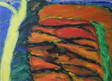 Collum's Field [Fallen Tree] by William Crozier, Oil on canvas, sold Mar 2021