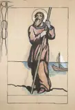 Jack Butler Yeats, Cartoon For A Banner, Probably St. Brendan