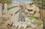 Margaret Clarke, The Irish Farm, Oil on board