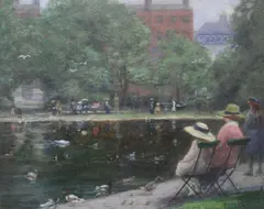 Darius Joseph MacEgan, St. Stephens Green, Oil on board