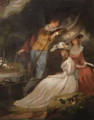 Richard Westall, The Fishing Party, Oil on canvas