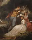 Richard Westall, The Fishing Party, Oil on canvas
