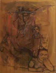 Rita Duffy, Figure Study, Watercolour