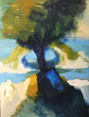 A View From Antrim by Diarmuid Delargy, Oil on canvas, sold Mar 2021
