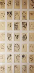 Muriel Brandt, Irish Character Studies, Pencil and pen