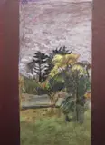Brian Bourke, Dublin Landscape, Mixed media