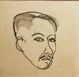 Barbara Warren, Portrait Of Gerard Dillon, Charcoal
