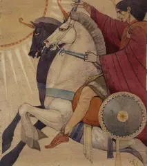 William Paul Dowling, Cu Chulainn, Watercolour