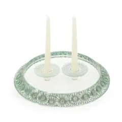 René Lalique, René Lalique (French, 1860-1945) A 'Marguerites' Bowl And Two Candle Holders, glass