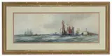 Frank Henry Mason, Off The Coast At Scarborough, Watercolour