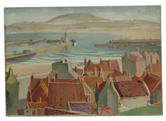 Harry Epworth Allen, Scarborough, Gouache/tempera on card