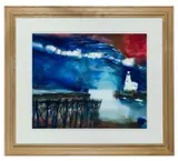 Caroline Bailey, Outer Harbour, Scarborough, Watercolour