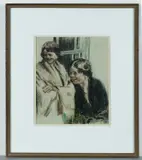 William Conor, Laughing Girls, Crayon