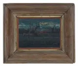 David Cooper, The Tower Of London, Oil on card