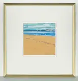 June Bennett, Low Tide Study, Oil on paper