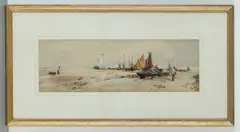 Thomas Bush Hardy, Margate Pier, Watercolour