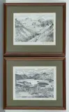 Alfred Wainwright, Derwentwater, From Castle Head & Scafell Pike, From Throstle Garth, prints