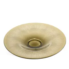Daum, A Daum Nancy Centre Dish, glass, etched with a linear motif