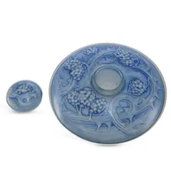 René Lalique, René Lalique (French, 1860-1945) A Mures Inkwell, Designed 1920, glass, etched R