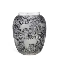 René Lalique, René Lalique (French, 1860-1945) A Biches Vase, Designed 1932, glass, stencilled R