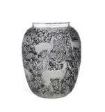 René Lalique, René Lalique (French, 1860-1945) A Biches Vase, Designed 1932, glass, stencilled R