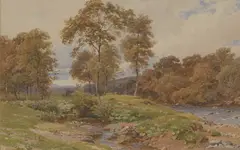 Harold Sutton Palmer, River Ure And Beck Near Aysgarth, Yorkshire, Watercolour