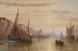Bernard Benedict Hemy, A Pair Of Views Of North Shields, Watercolour Possibly