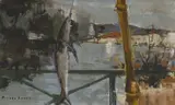 Michael Rudde, Pont D'Ardeche, Oil on canvas Unframed
