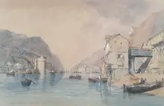Clarkson Frederick Stanfield, Puerto Passages, Spain, 1851, Watercolour