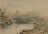 Frederick Walter Lee, View Of Windsor Castle From The River, Watercolour