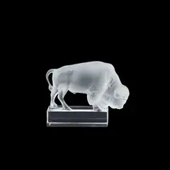 Lalique A 'Bison' Paperweight, Designed 1931 by Lalique, glass, sold Jul 2026