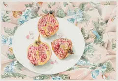 Val Archer, Pomegranates, Watercolour