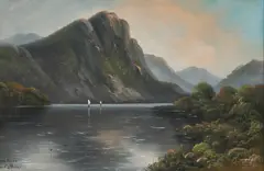 William Collins, Loch Lomond And Loch Ness, A Pair, Oil on board