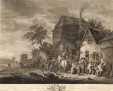 John Boydell After Isaac Ostade, A Country Wake, Etching, published 1771 by John Boydell, Cheapside London
