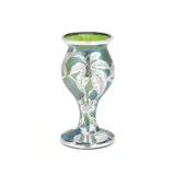 Loetz, A Loetz Art Nouveau Iridescent Glass Vase, silver foliate overlay decoration
