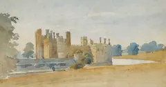 Augustus John Cuthbert Hare, Leeds Castle, Kent, Watercolour over pencil