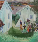 Per Krohg, Kvinner ved en brønn, Olje på lerret
