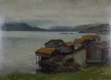 Adelsteen Normann, Kystlandskap med hus