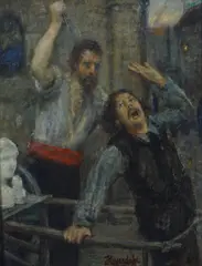 Hans Heyerdahl, Vendetta, Olje på mahogniplate