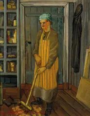 Bendik Riis, Sommerferie, Sørlandet, 1943, Olje på plate