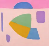 Johannes Rian, Komposisjon, 1970, Olje på lerret