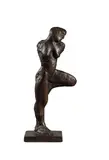 Nicolaus (Nico) Widerberg, Akt med oppløftet ben, 1990, Bronse