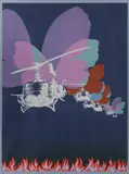 Per Kleiva, Amerikanske sommarfuglar, 1971, Serigrafi, lysmål