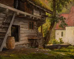 Thomas Fearnley, Fra Vedøe i Romsdalsfjorden, 1836, Olje på papir, oppklebet på lerret