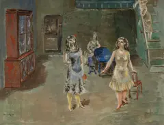 Per Krohg, Fire kvinner i atelieret, 1924, Olje på lerret