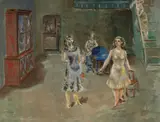 Per Krohg, Fire kvinner i atelieret, 1924, Olje på lerret