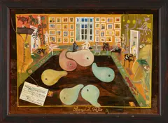 Bendik Riis, Still Life: Seks pærer, 1950, Olje på plate
