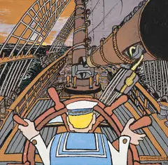 Hariton Pushwagner, Skip O hoi, 1998, Akryl på plate