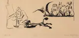 Edvard Munch, Karikatur: Overfallet